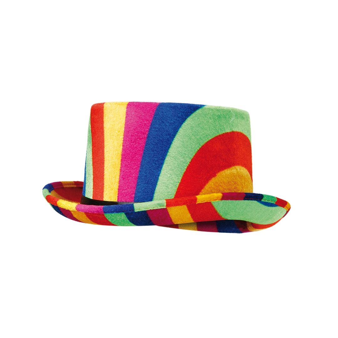 Rainbow top hat