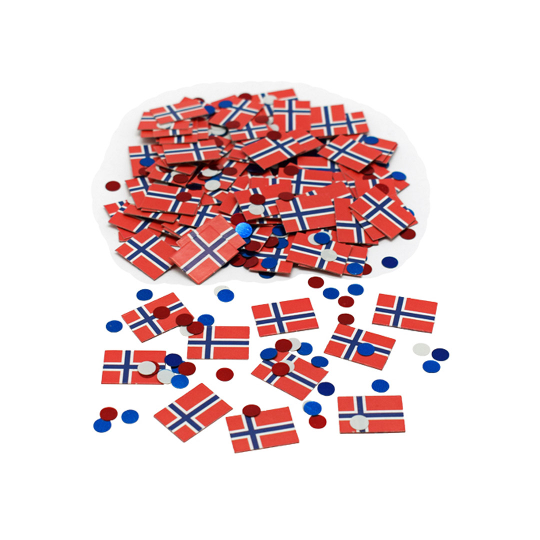 Confetti flags norway