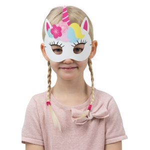 Paper mask unicorn kids 6-p