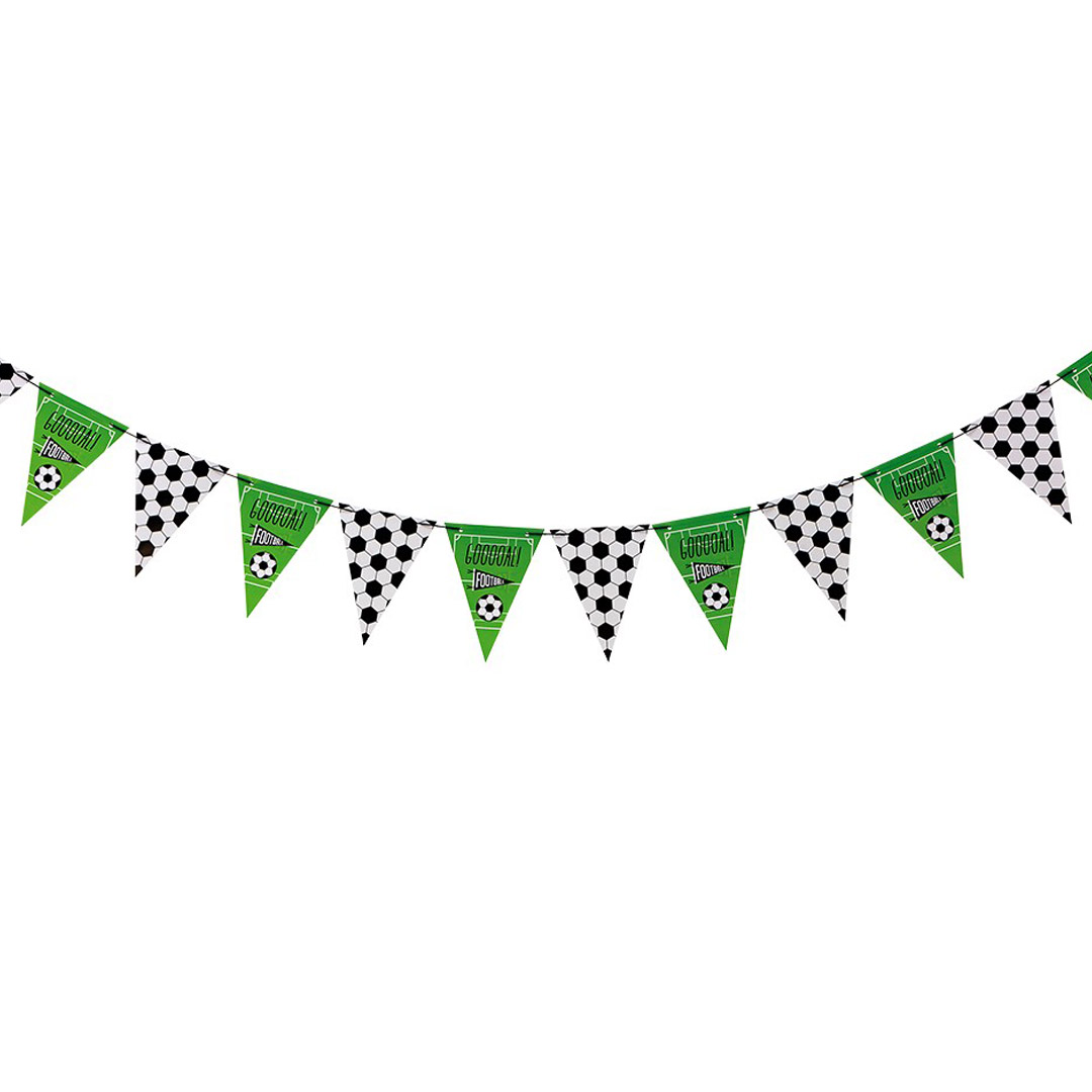 Triangle flagg banner fotball 3 m