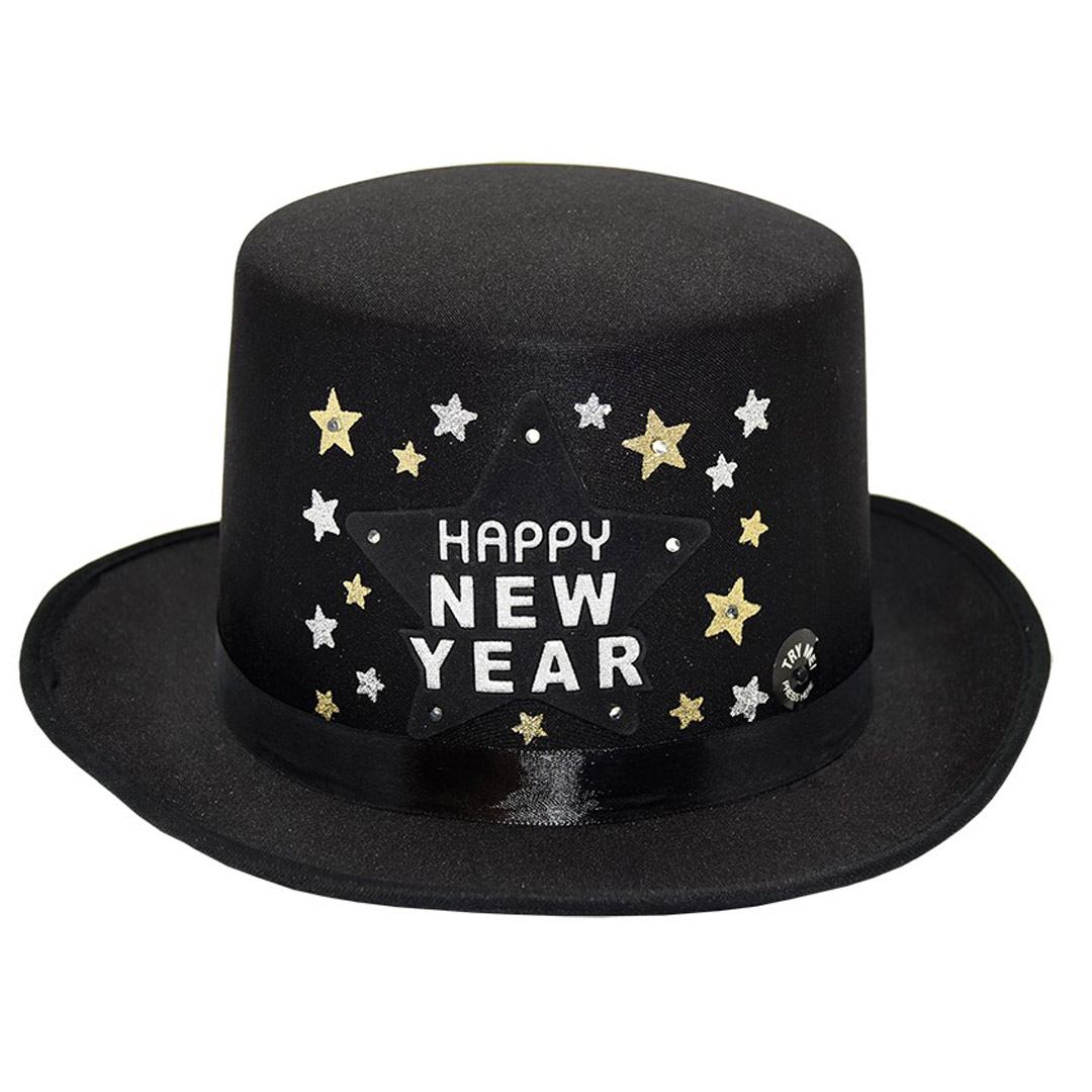 Hatt w.lights new year topper