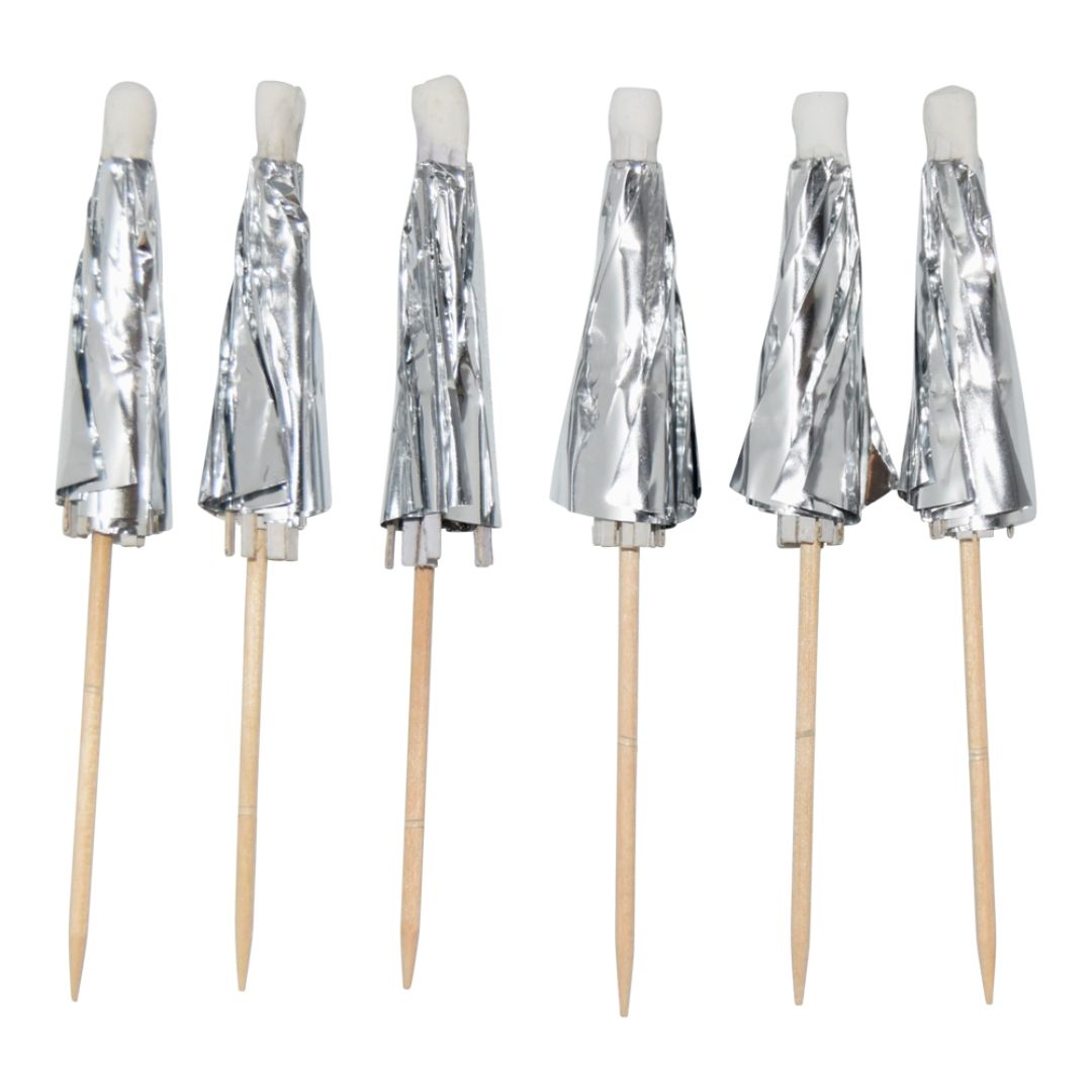Umbrella picks silver 10-p - Bilde 2