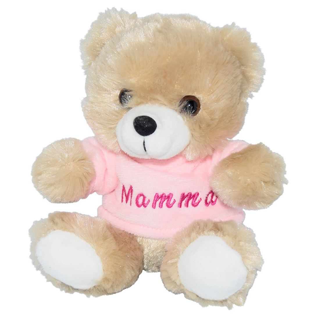 Teddybjørn med t-skjorte mamma