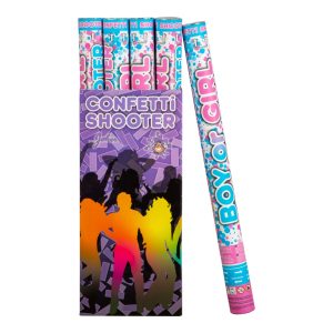 Confetti shooter boy/girl blue 60 cm