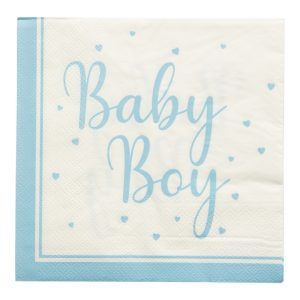 Papir serviett 33 x 33 cm baby boy 16-p