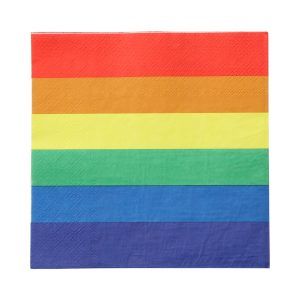 Servietter 33 x 33 rainbow cm 16-p