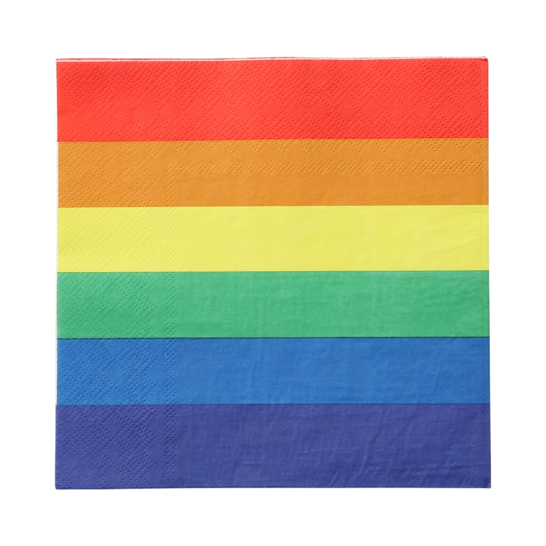 Servietter 33 x 33 rainbow cm 16-p
