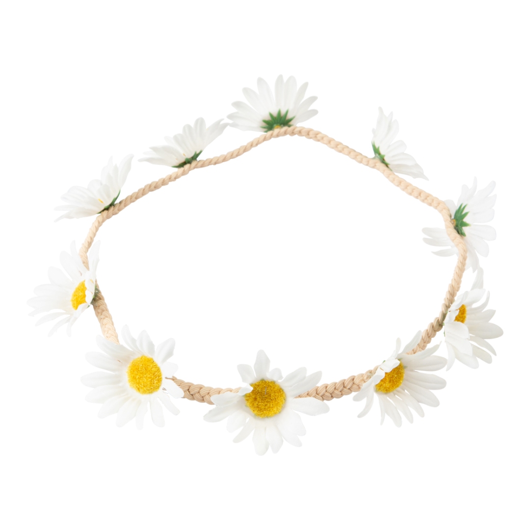 Hair band white flowers