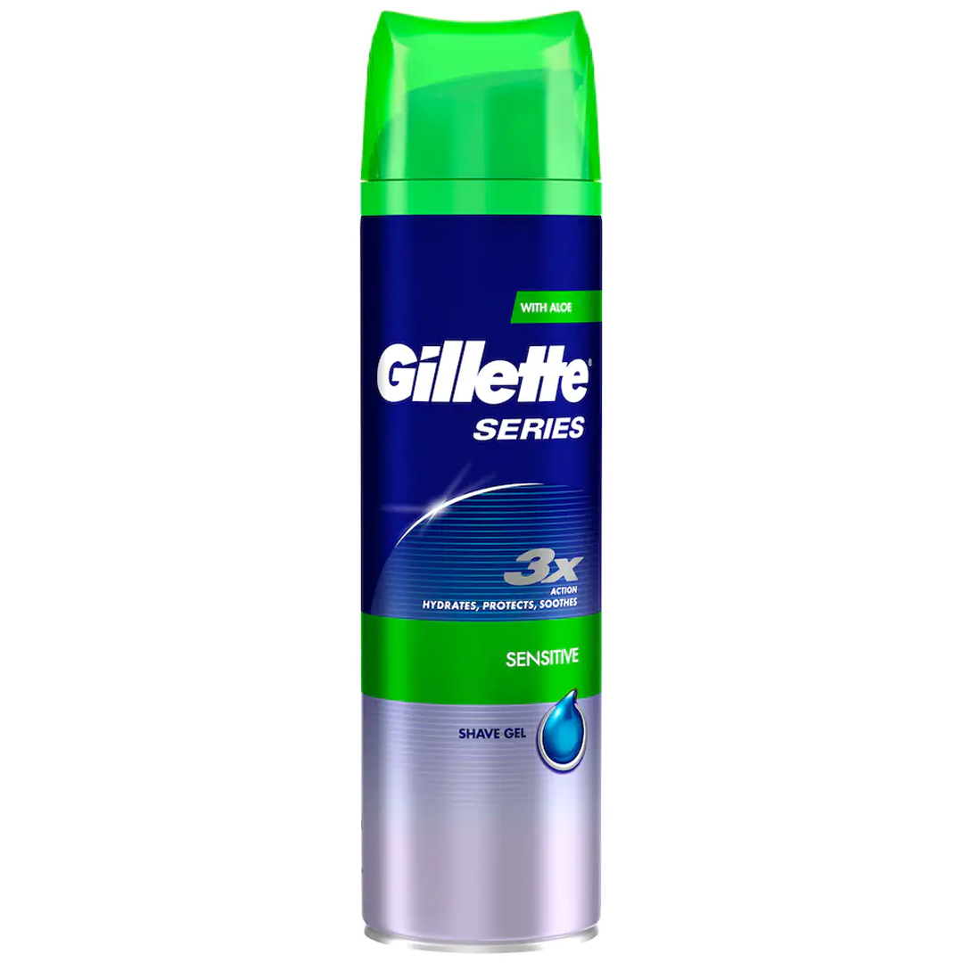 Gillette gel sensitive barbergel 200ml