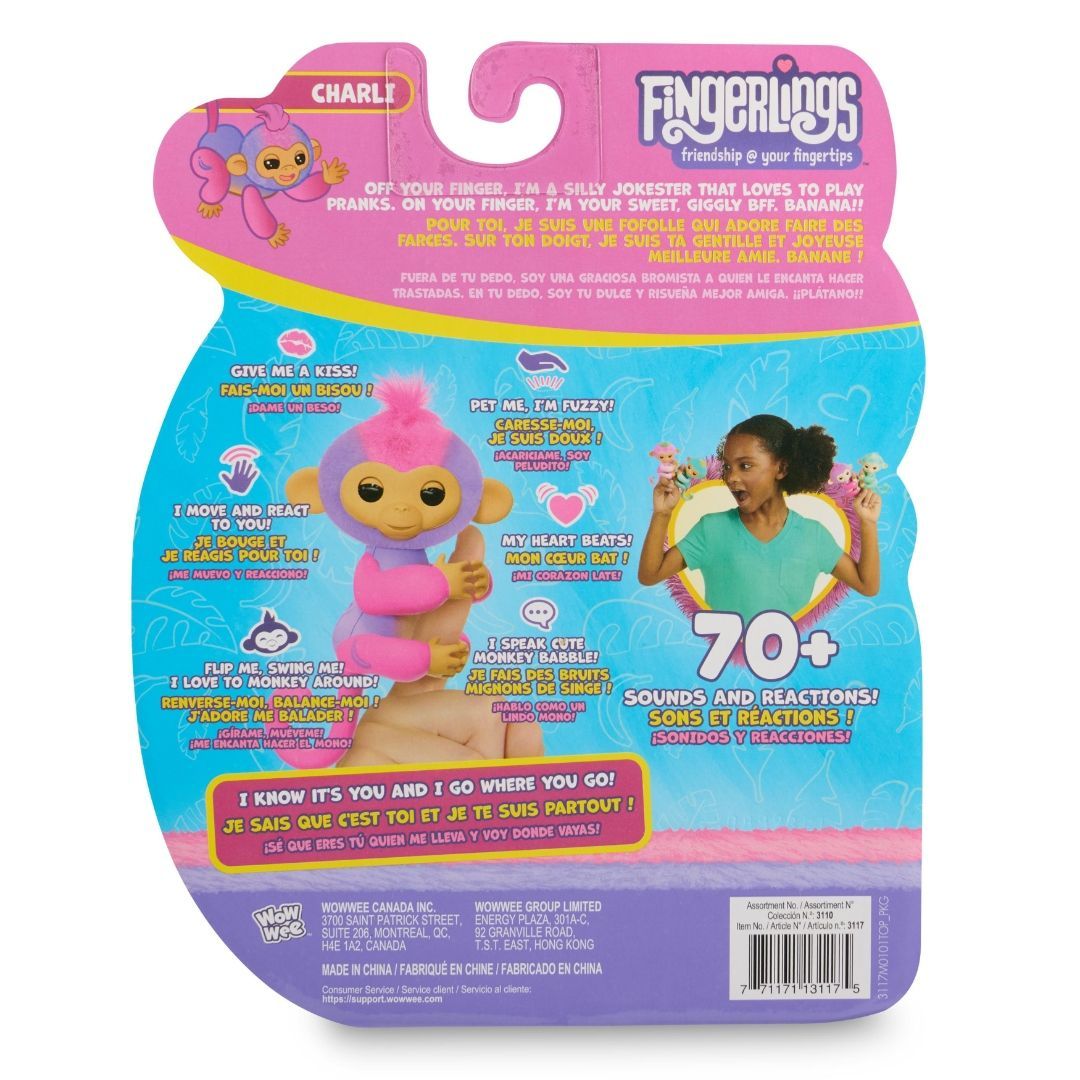 Fingerlings 2.0 basic monkey purple char - Bilde 10