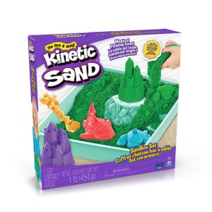 Kinetic sand sandbox set grønn