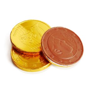 Løsvekt gullmynt sjokolade 1 kg