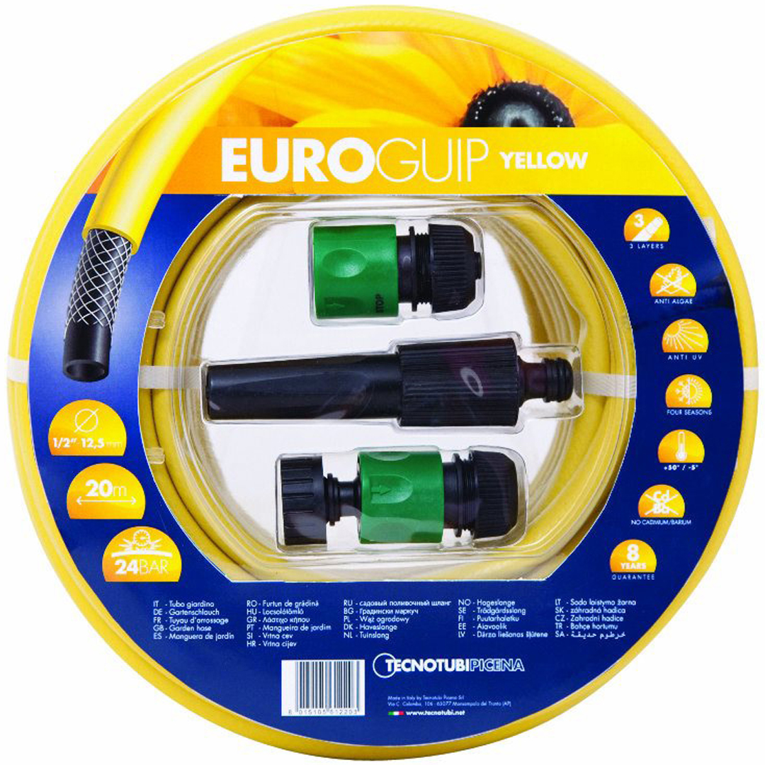 Hageslange 1/2 20m m/startset