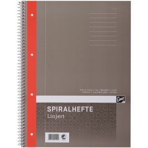 Emo spiralhefte a4 70g 80 blad linjer
