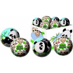 Dekorball ass. panda og dovendyr 15 cm