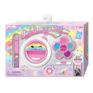 Sminkesett m/speil og lipstick