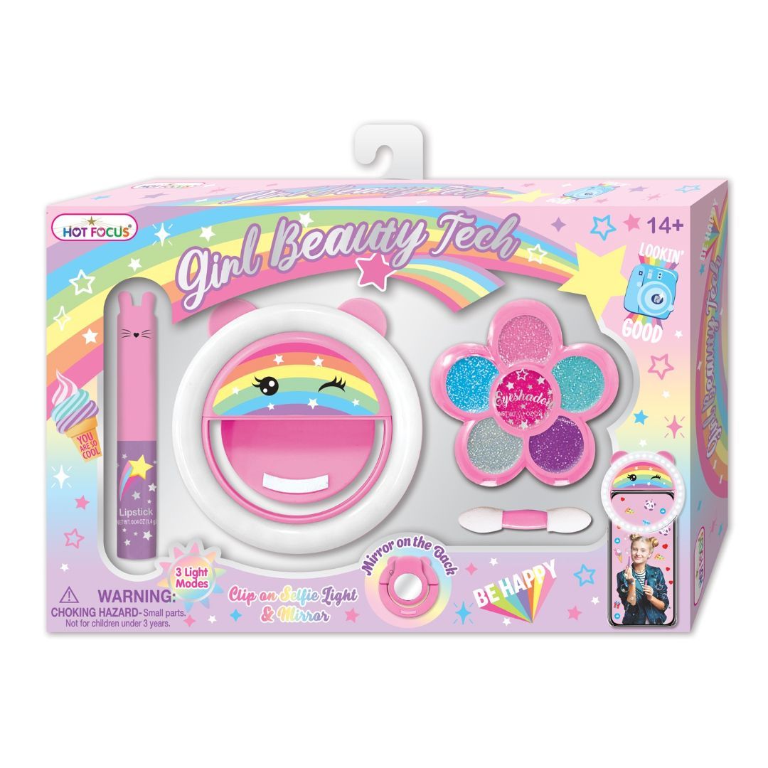 Sminkesett m/speil og lipstick