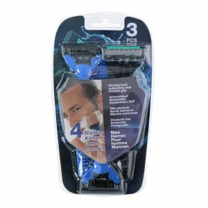 Barberhøvel mann 4 kniver 3 pk