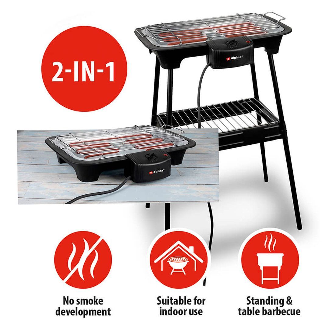 Alpina grill elektrisk 2000w - Bilde 2