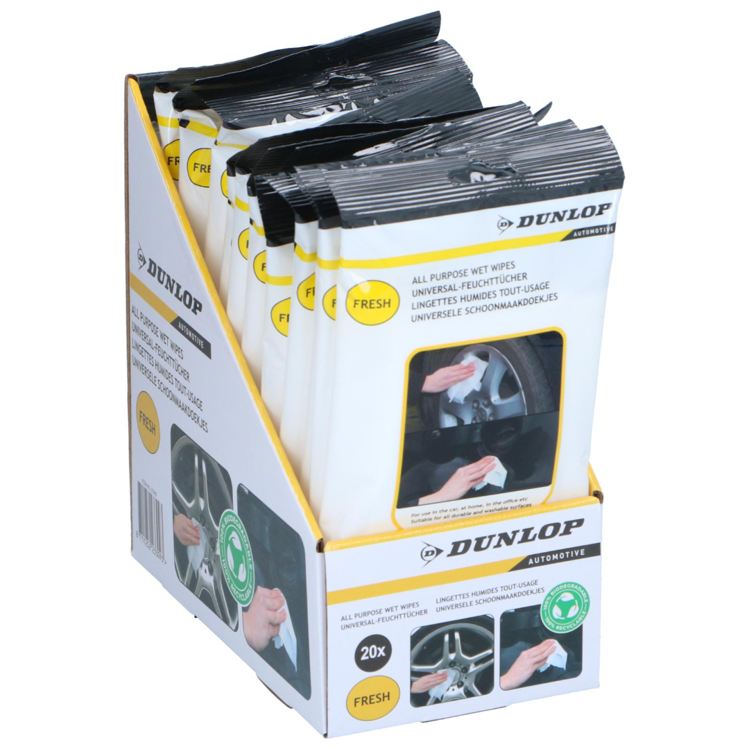 Dunlop multi cleaner våtservietter 20 st - Bilde 2