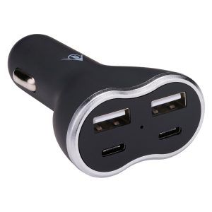 Dunlop billader 2xusb a + 2xusb c