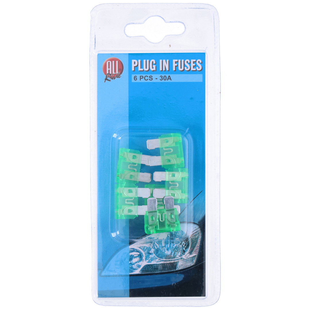 Bil sikring plug-in 30a 6pcs