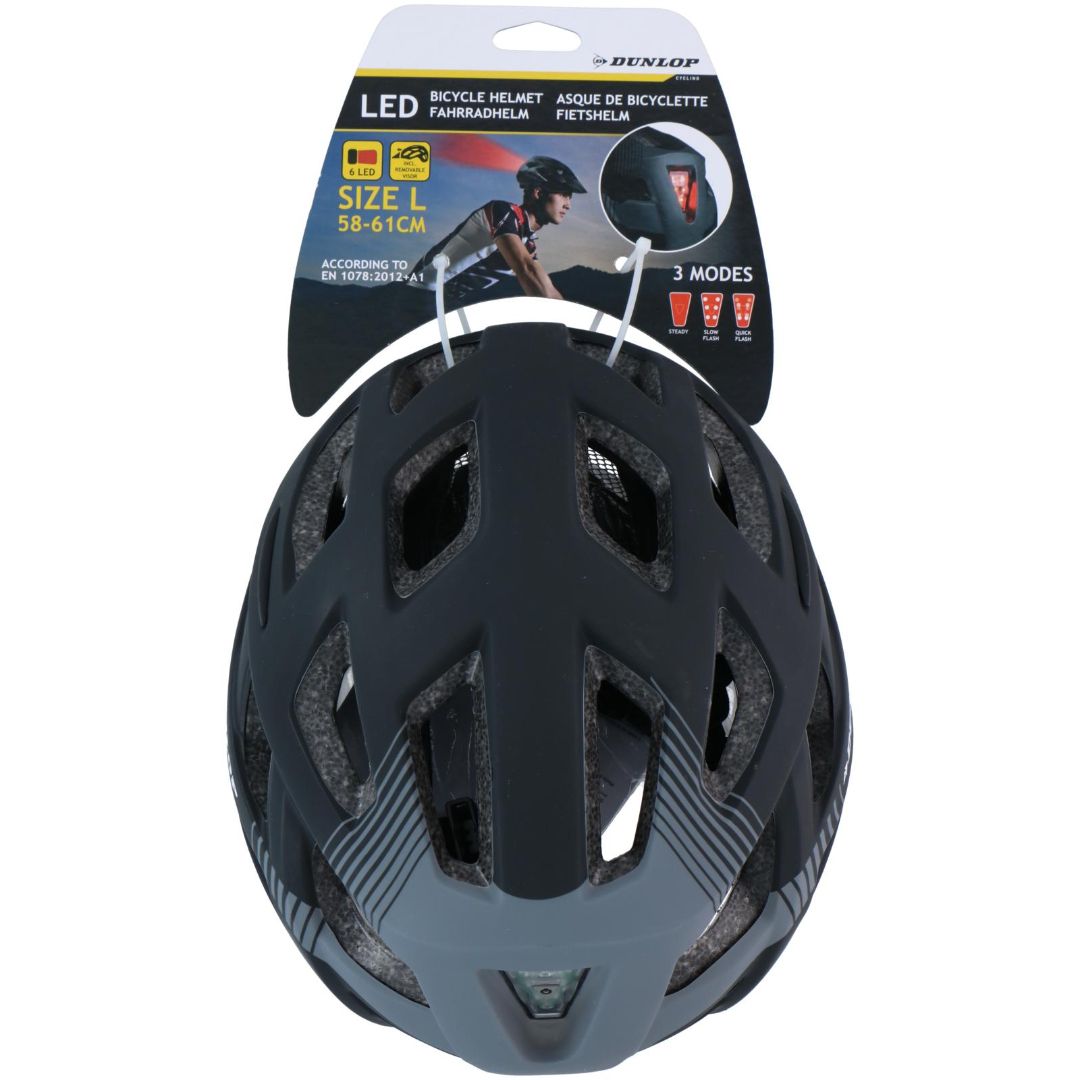 Dunlop sykkelhjelm l med visir & - Bilde 2