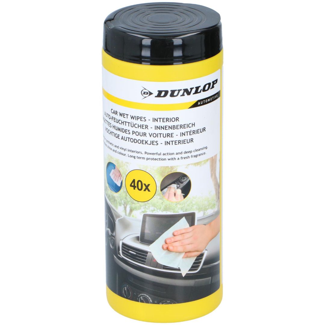 Dunlop våtservietter til bil - interiør