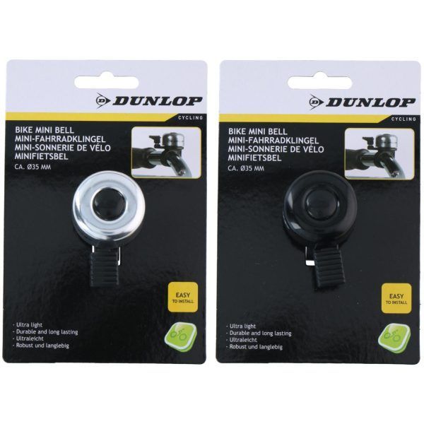 Dunlop sykkelklokke mini 35mm 2as alu
