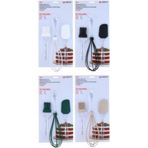 Bakeverktøy sett silikon 3 stk