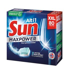 Sun maskinoppvask 80 tabletter maxpower