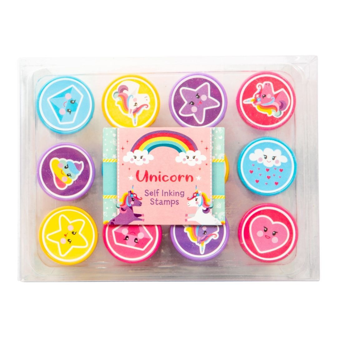 Unicorn stamp set display