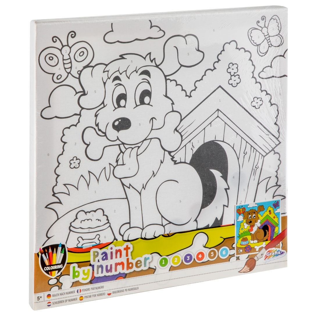 Paint by number lerret 3 ass 30x30cm - Bilde 3