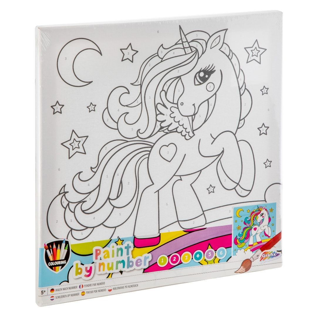 Paint by number lerret 3 ass 30x30cm - Bilde 5