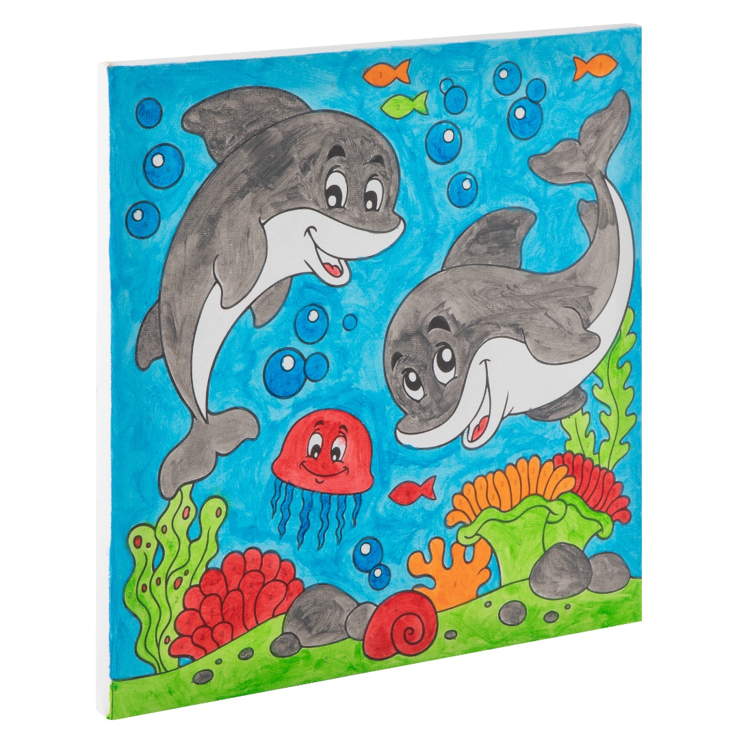 Paint by number lerret 3 ass 30x30cm - Bilde 10