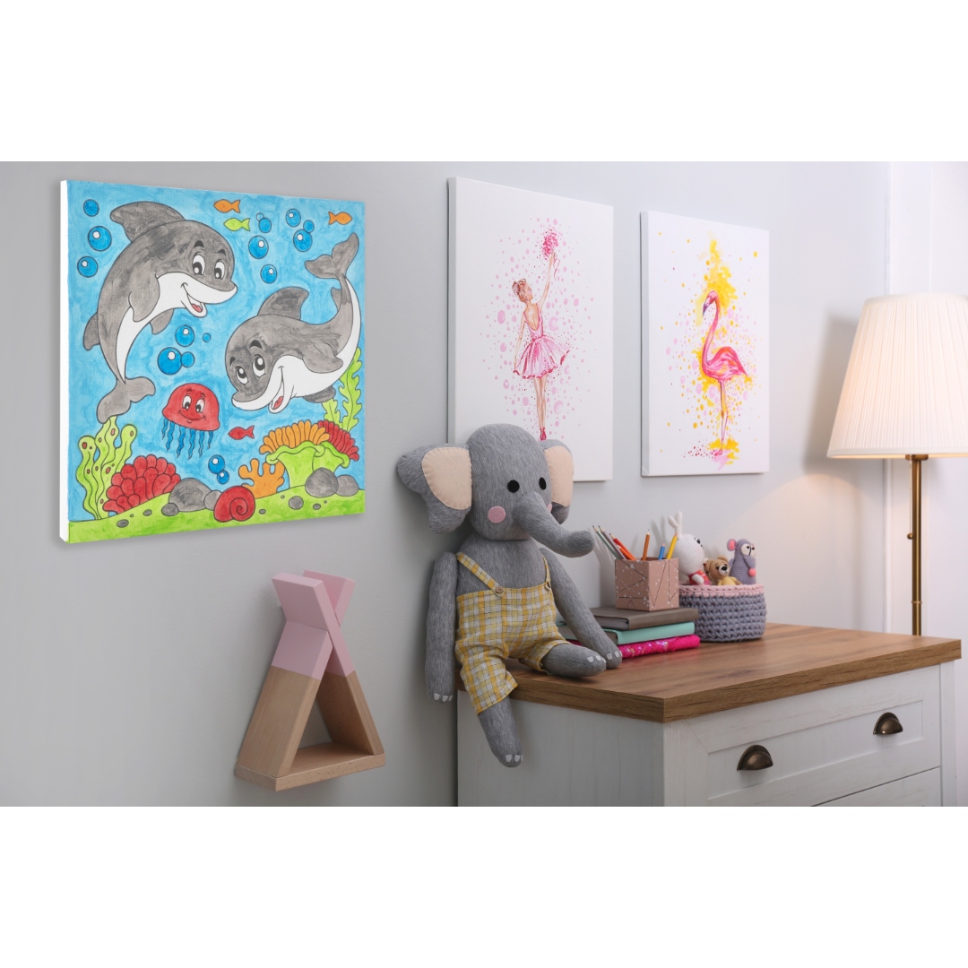 Paint by number lerret 3 ass 30x30cm - Bilde 16