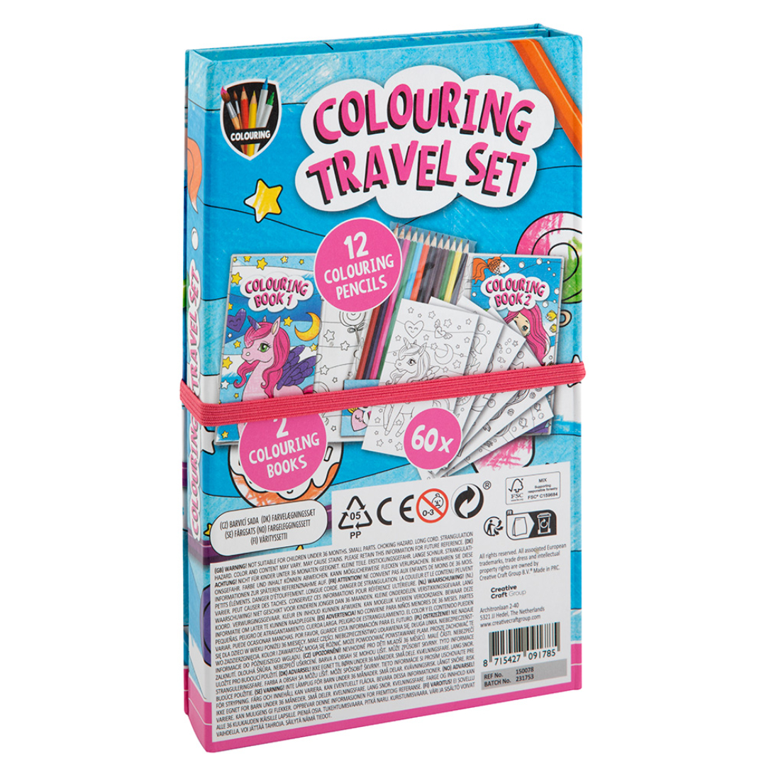 Fargebok m/blyanter reiseset - Bilde 6