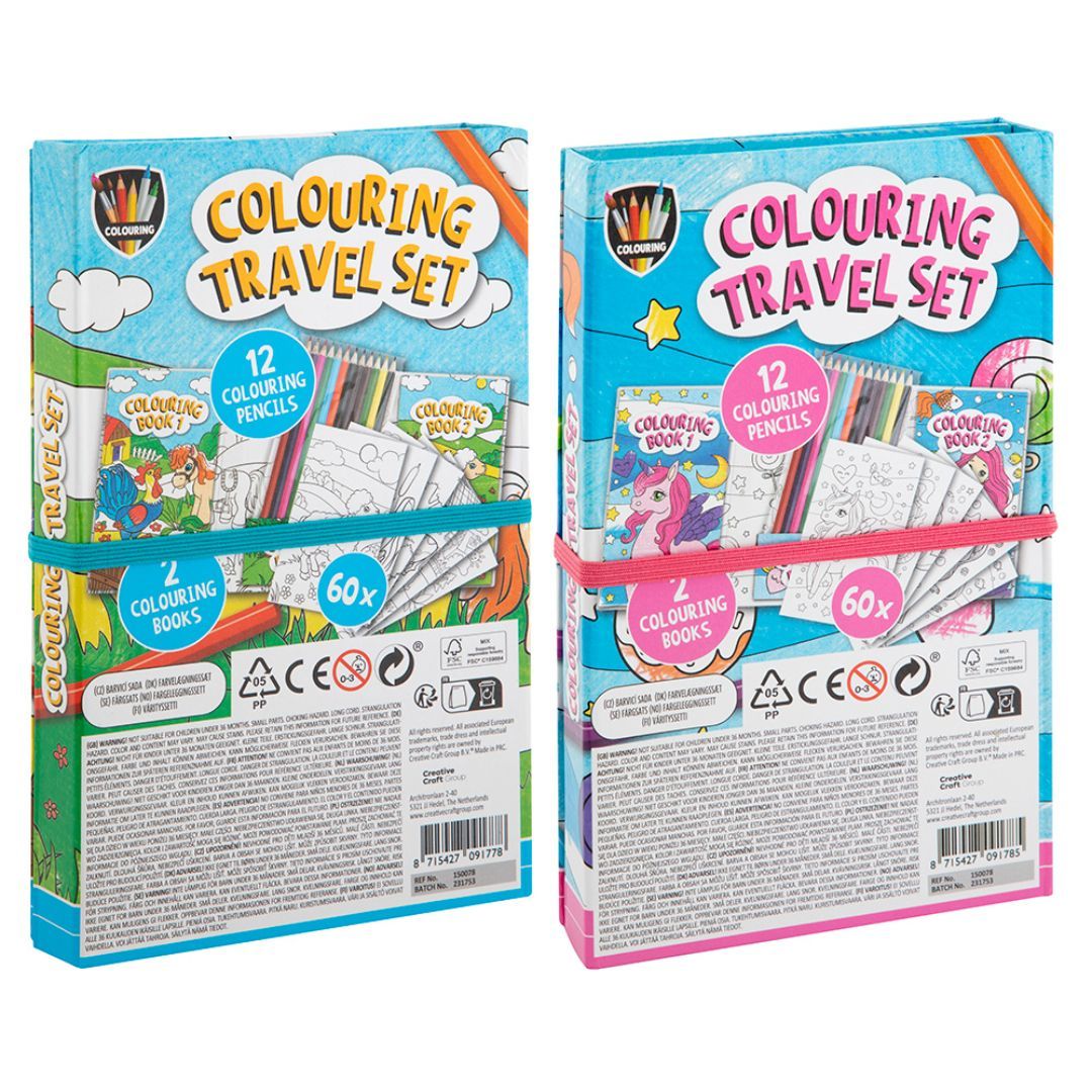 Fargebok m/blyanter reiseset - Bilde 9