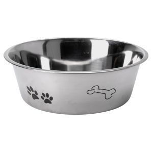 Hundebolle rustfritt stål 2,5 l 24xh8cm