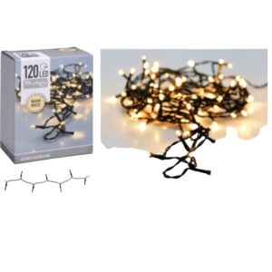 Lyslenke med 120 varmhvite ledlys ip44