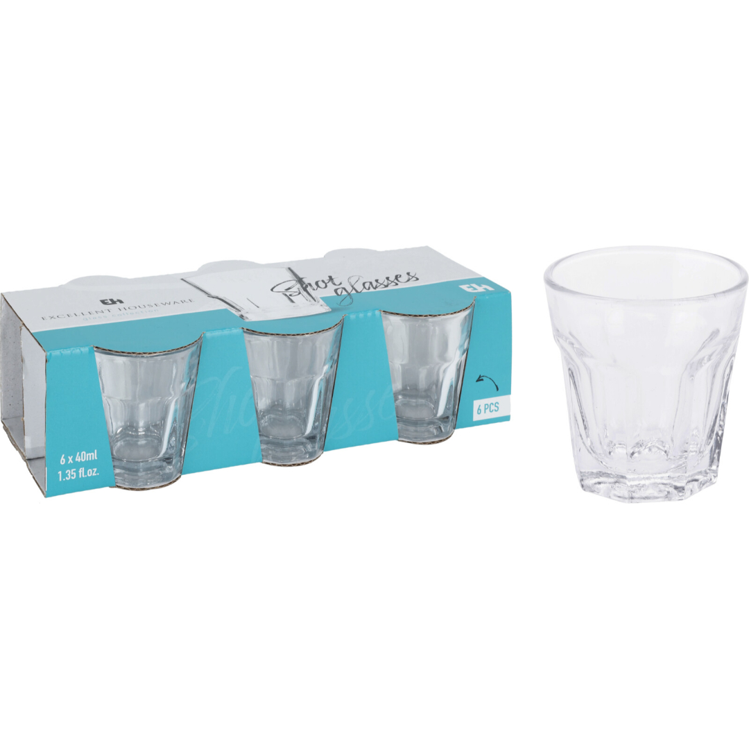 Shotglass 40 ml sett med 6 stk - Bilde 2