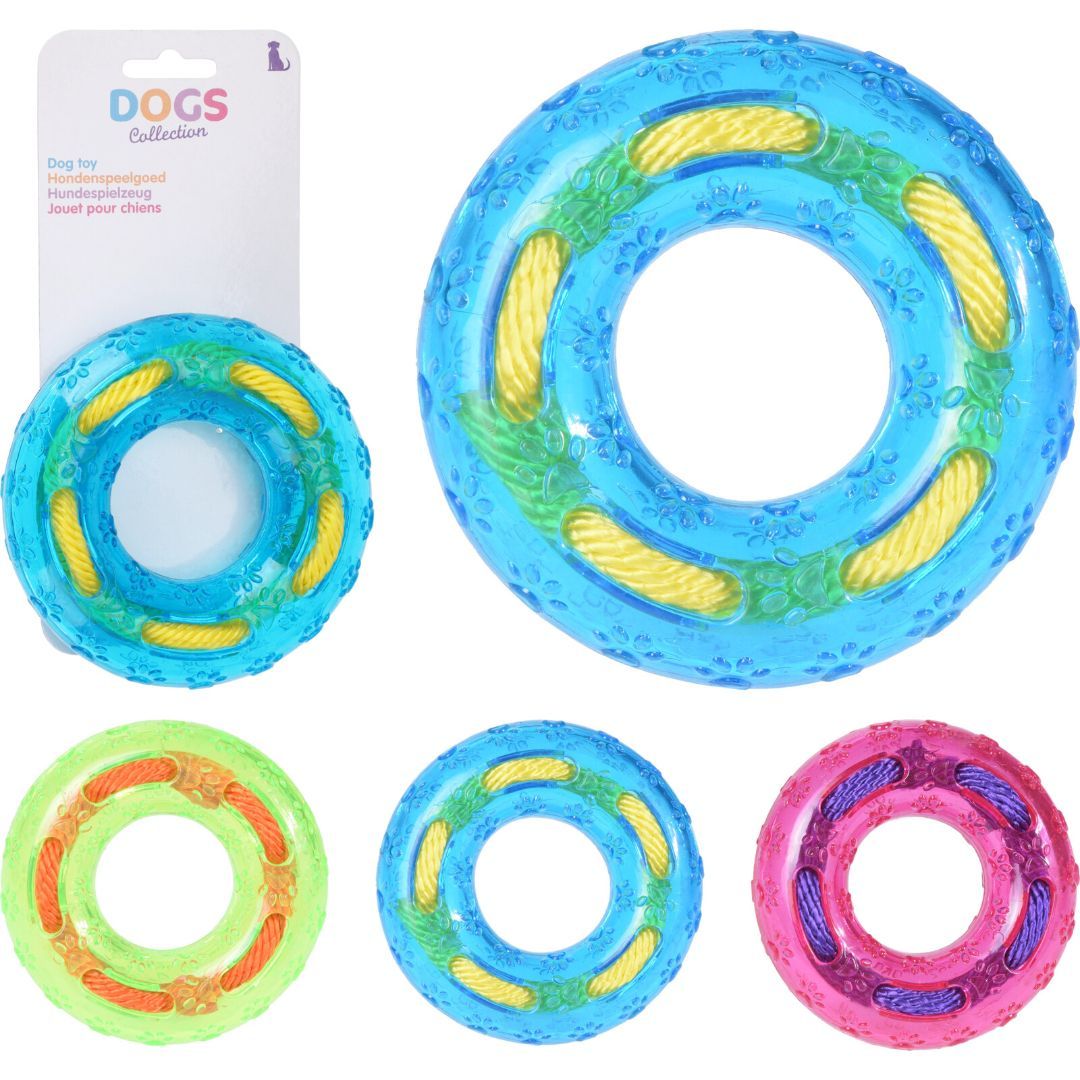 Hundeleketøy tpr-dekk med tau