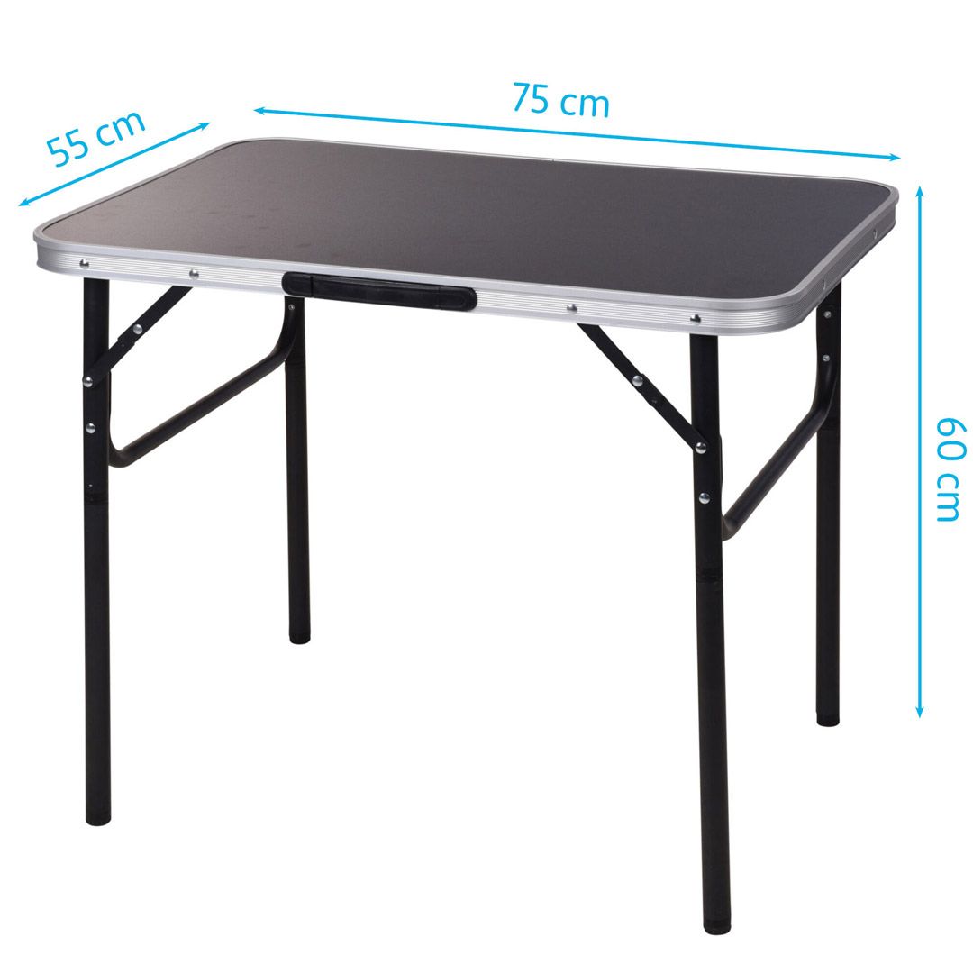 Campingbord svart 75x55x60cm - Bilde 2