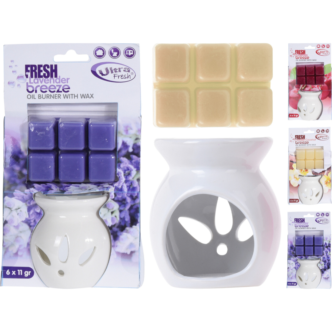 Oljebrenner 6 vokskuber 3ass