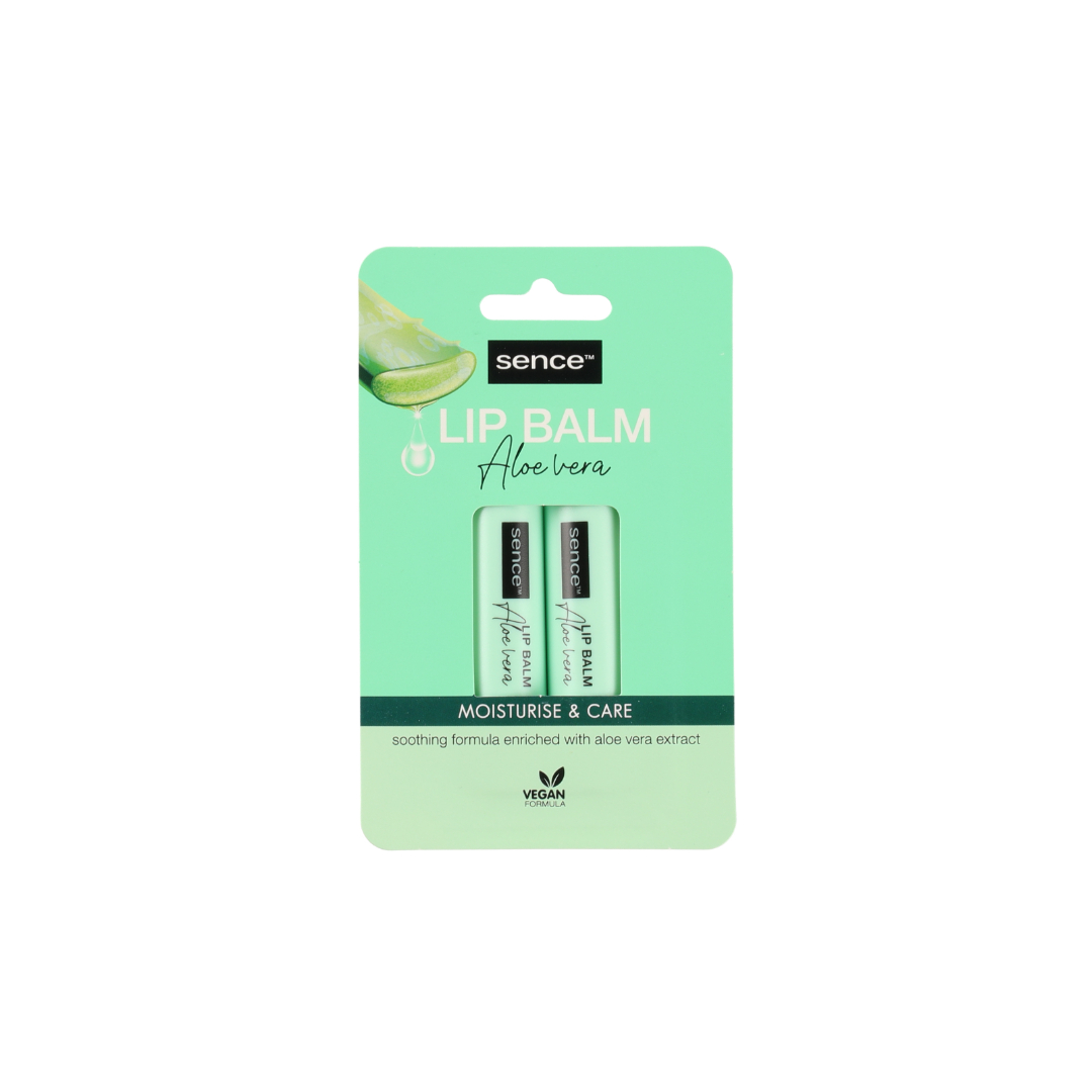 Sence aloe vera leppepomade 2-pakning 2x