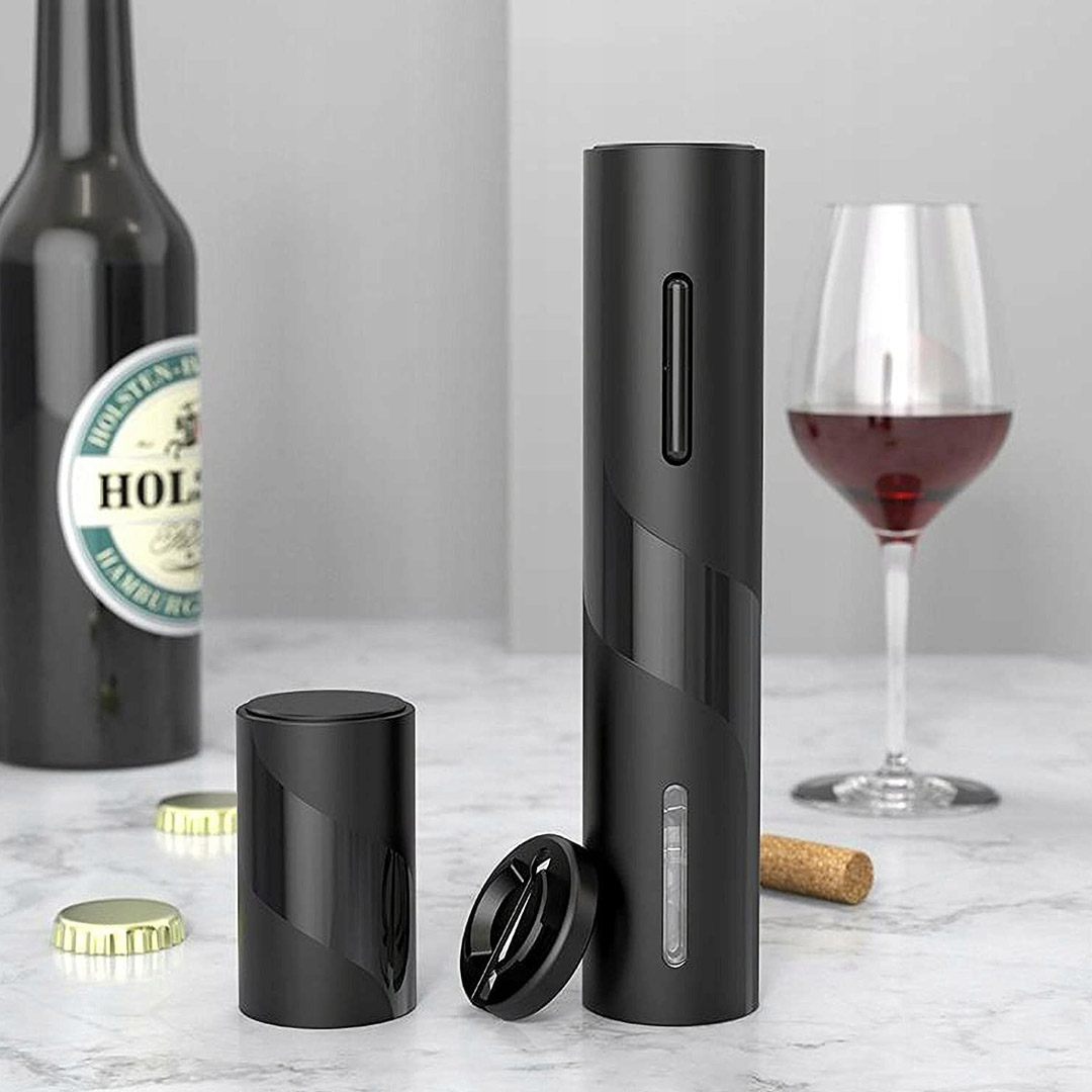 Korketrekkersett batteridrevet sort - Bilde 3