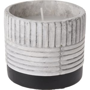 Citronella stearinlys i keramikk krukke