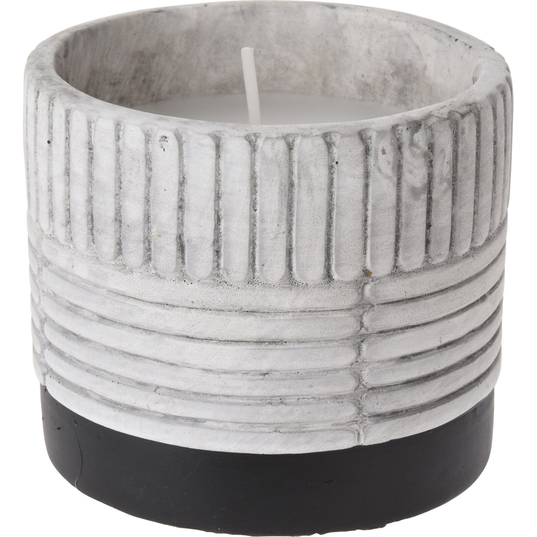 Citronella stearinlys i keramikk krukke