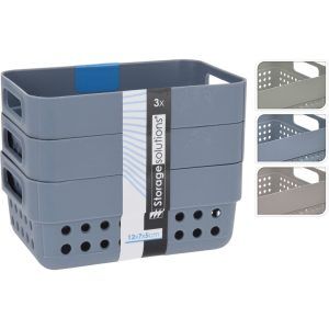 Oppbevaringskurv 3 stk 350ml 3ass