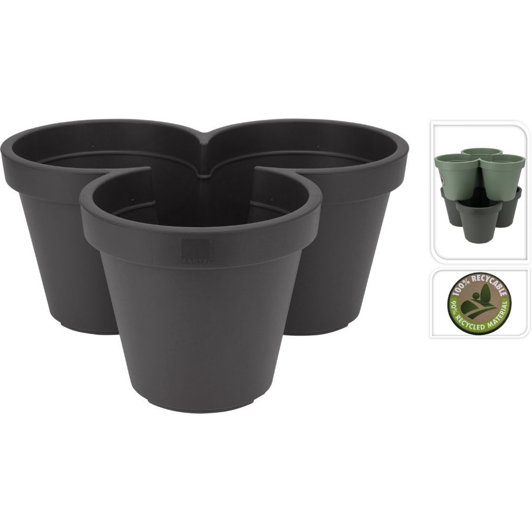 Blomsterpotte ek stabelbar 44x20cm